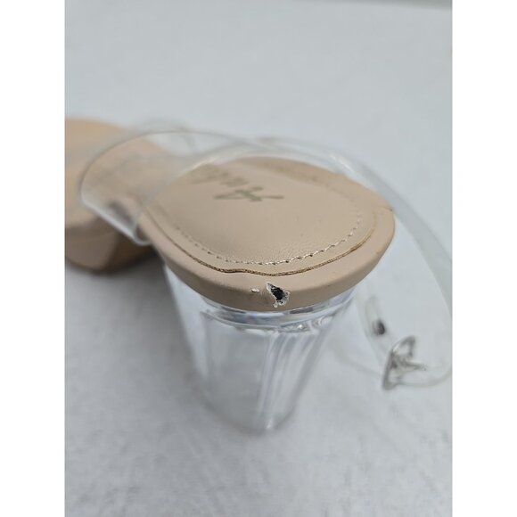 ANKIS Clear Chunky Block Heels for Women Transparent Size 8 READ - Picture 6 of 9